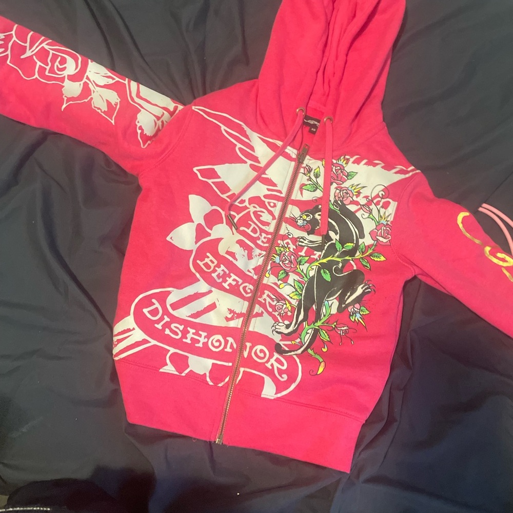 TIGER CROWN ZIP FLEECE HOODIE